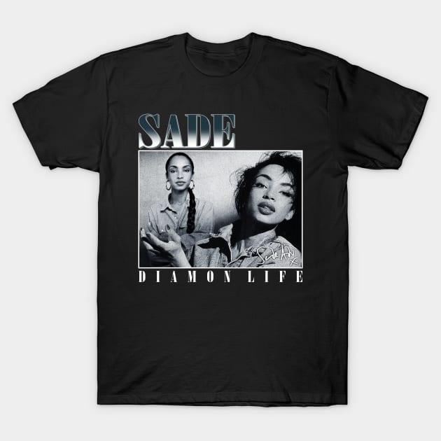 Vintage Sade Adu 80s 90s Style T-Shirt by Chea Shepherd